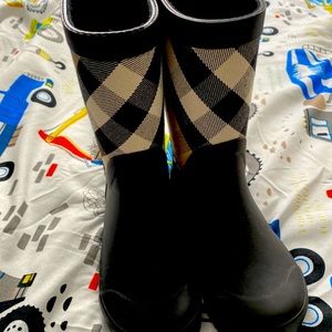 Burberry rain boots